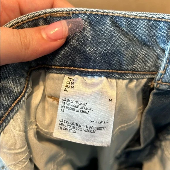 NWT Charter Club Sz 14 Women’s Niagara Wash Light Denim Jean Mini Skirt Ret $49! - Picture 8 of 8